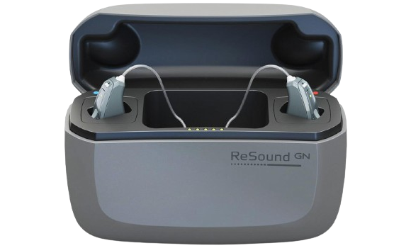 ReSound rechargeable hearing aid case